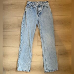 Abercrombie &e Fitch The 90s Baggy Low Rise Curve Love Jeans